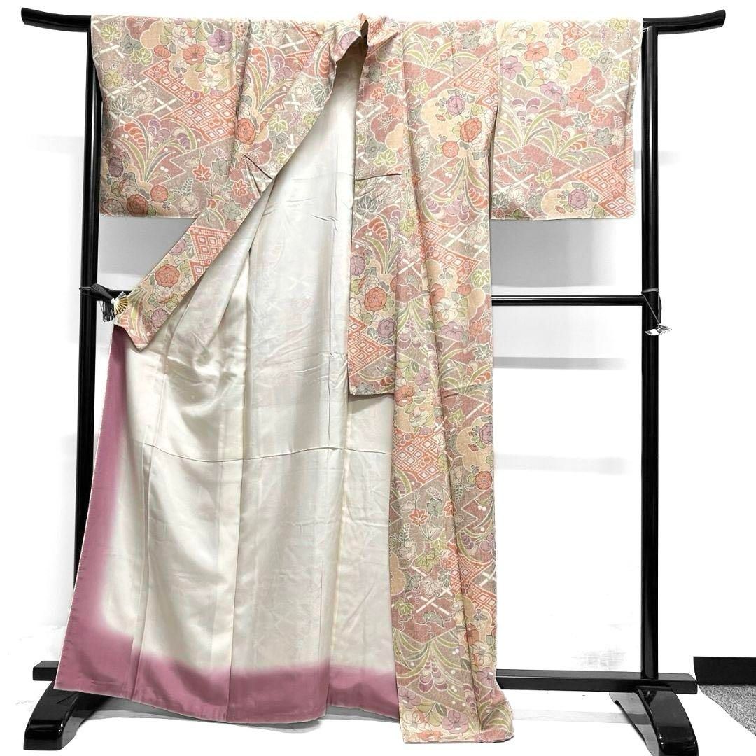 小紋 松皮菱 葡萄 辻ヶ花 楓 着物 062a p - メルカリ