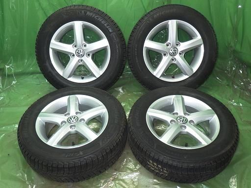 【中古】スタッドレス ゴルフ 純正 15インチ ミシュラン X-ICE