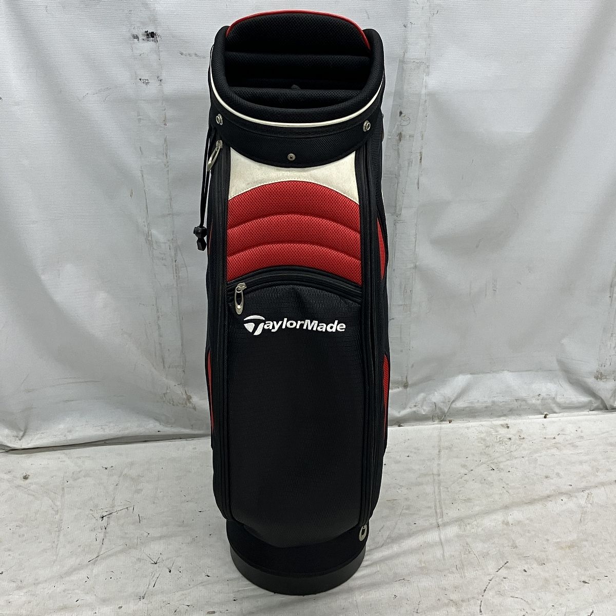 TaylorMade キャディバッグ ブラック/レッド中古 TaylorMade キャディーバッグ ゴルフバッグ ブラック レッド