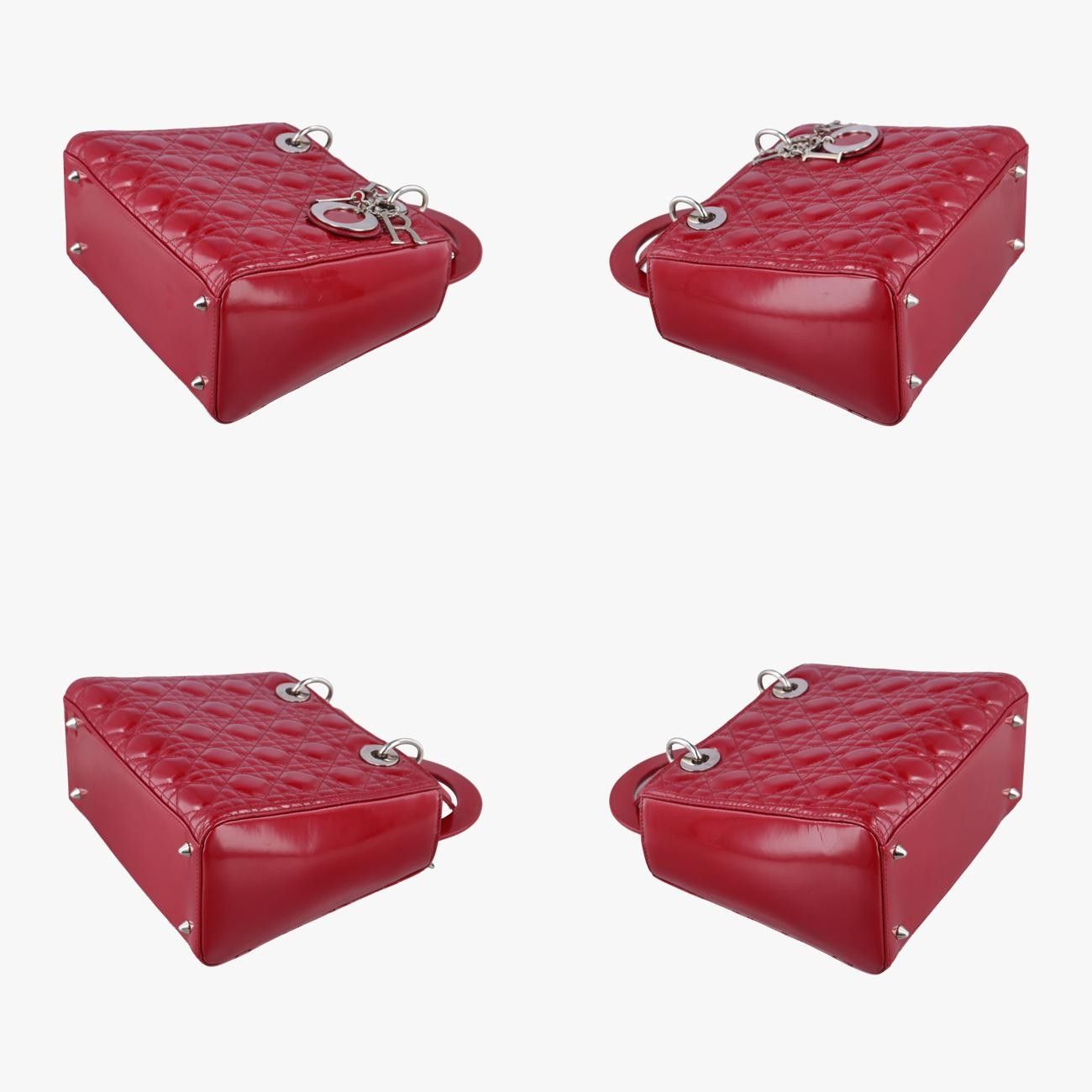 クリスチャンディオールChristian Diorレディディオールレッドパテント01-BO-0173