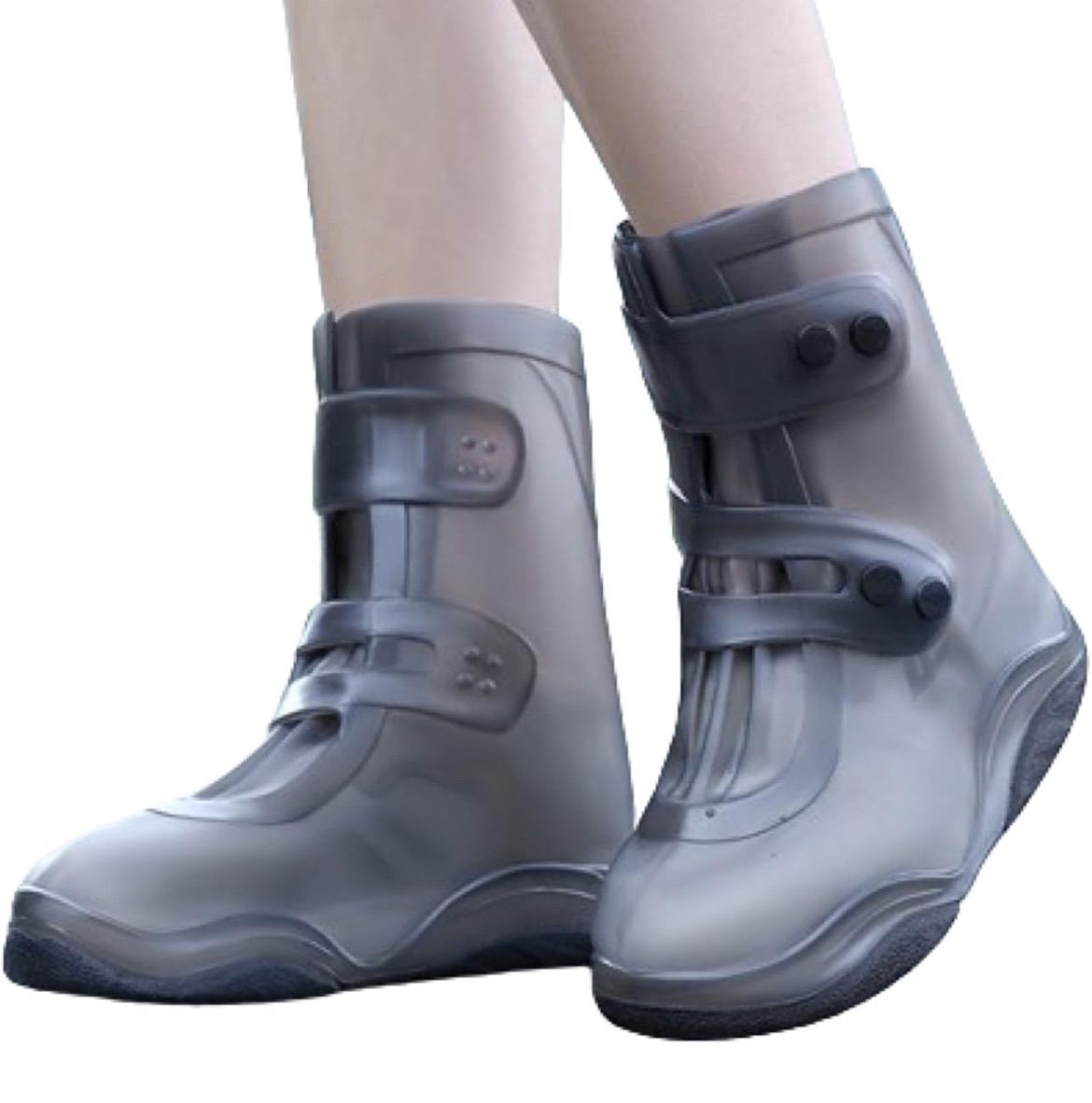 TK053】靴カバー PVC防水 レインブーツカバー 靴 レインカバー 雨靴