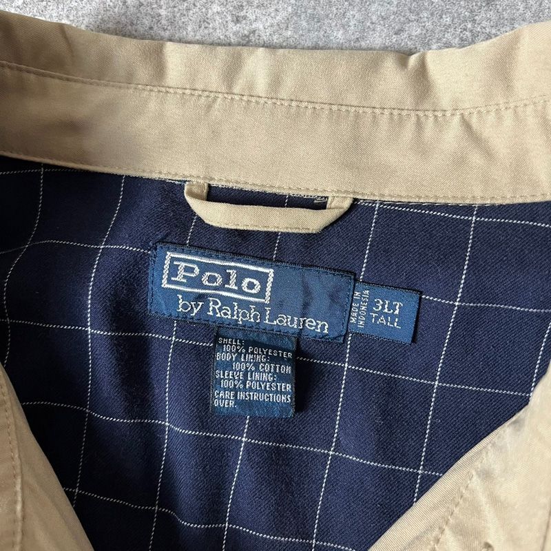 80s ポロラルフローレン ハリントン スイングトップ ポニー刺繍 ベージュ ポロラルフローレン スイングトップ ベージュ XLサイズ 刺繍ポニー