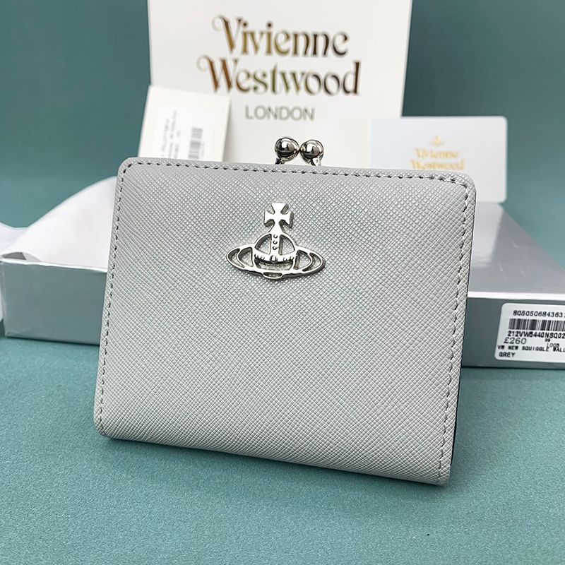 Vivienne Westwood ダブルフラップウォレット 多機能収納 Vivienne Westwood】SHINY SMALL FRAME 折りたたみ財布 財布・小物