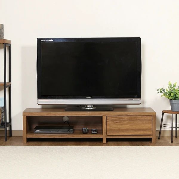 木目調 TV台 幅120cm テレビボード ラッロータイプ