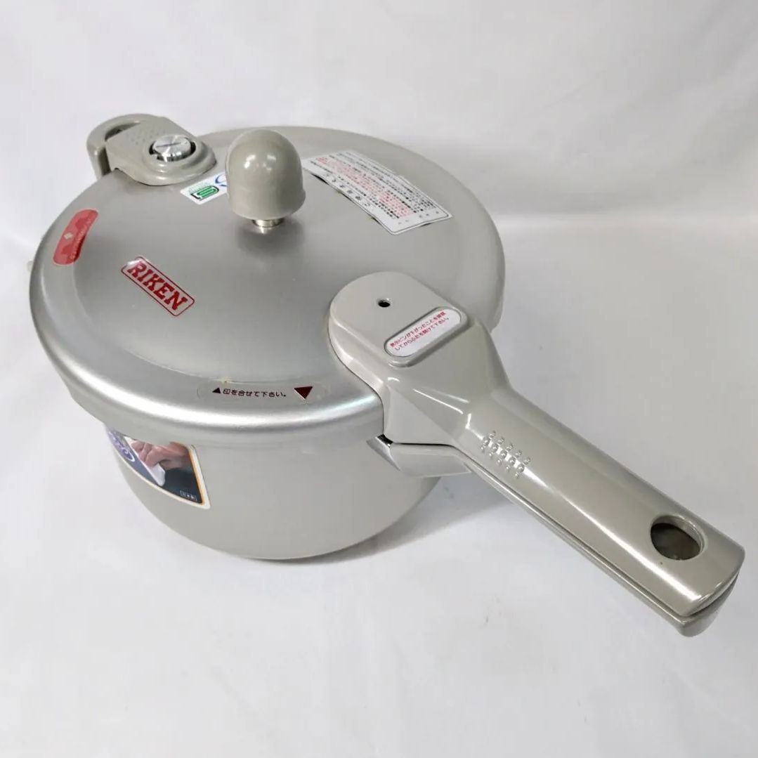 未使用品】理研 圧力鍋 片手鍋 こなべちゃん RM1 3.0L（オモリ