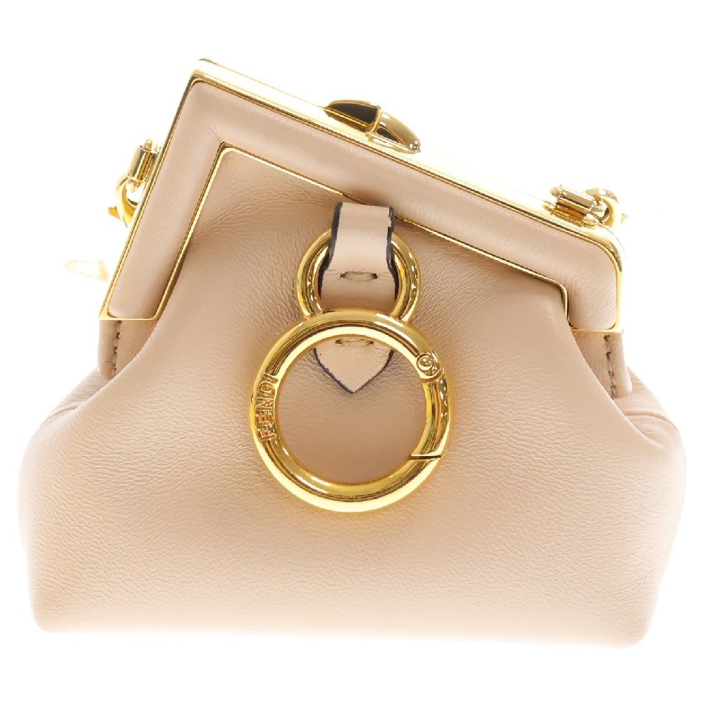FENDI (フェンディ) ファースト チェーンショルダーポーチ ベージュ  