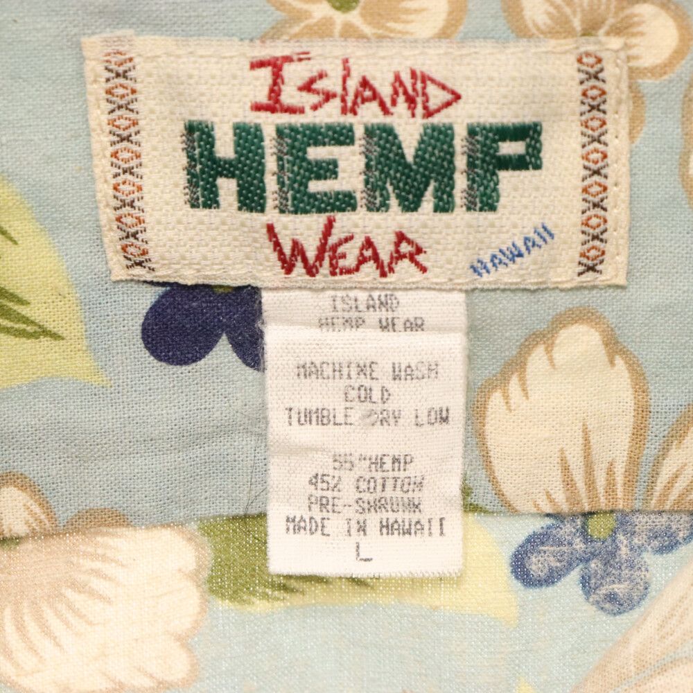 ISLAND HEMP WEAR (アイランド ヘンプ ウェア) リネン フラワー総柄 
