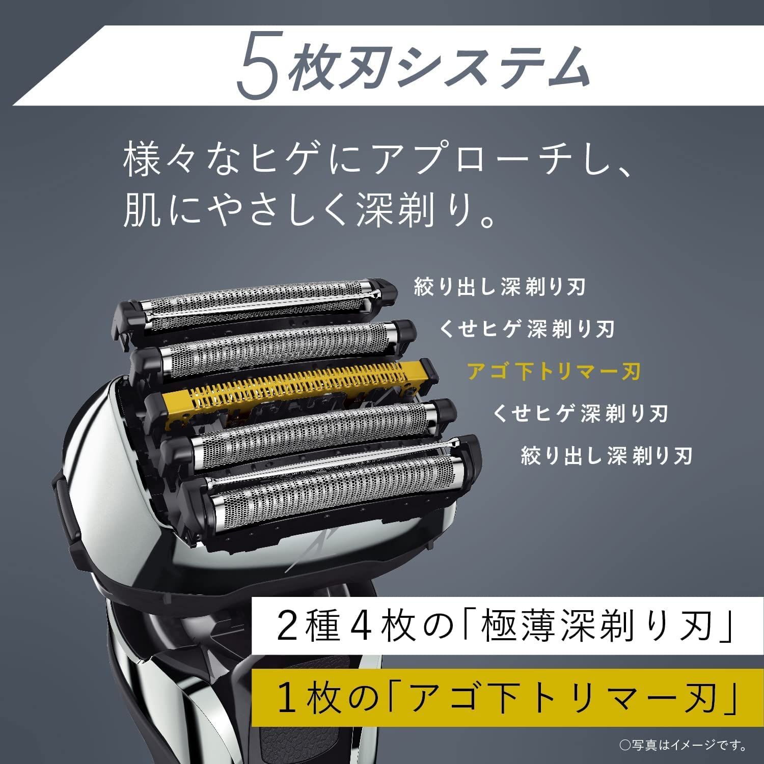 パナソニック ラムダッシュPRO メンズシェーバー 5枚刃 洗浄器付き 青 ES-LV7V-A [シェーバー単品]  [4)ハイグレード/洗浄器付き/お風呂ぞり可/青] - メルカリ