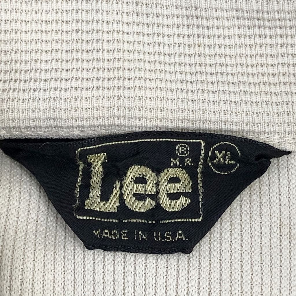 色アイボリー70年代 USA製 Lee リー ウエスタン トラッカー ジャケット アメカジ ショート丈 ヴィンテージ アイボリー (メンズ XL)   P0976