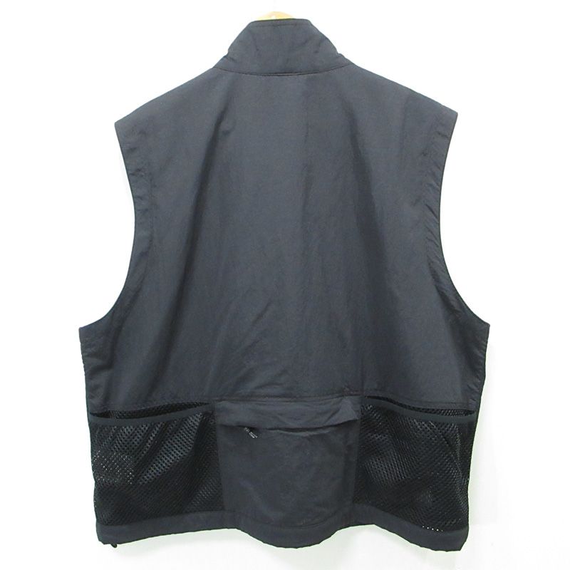 三重本店 NIKE ACG ナイキ エーシージー AS M NRG VEST フィッシングベスト ロゴ刺繍マルチポケットナイロンメッシュベスト BQ7290-010 ブラック サイズ L 95