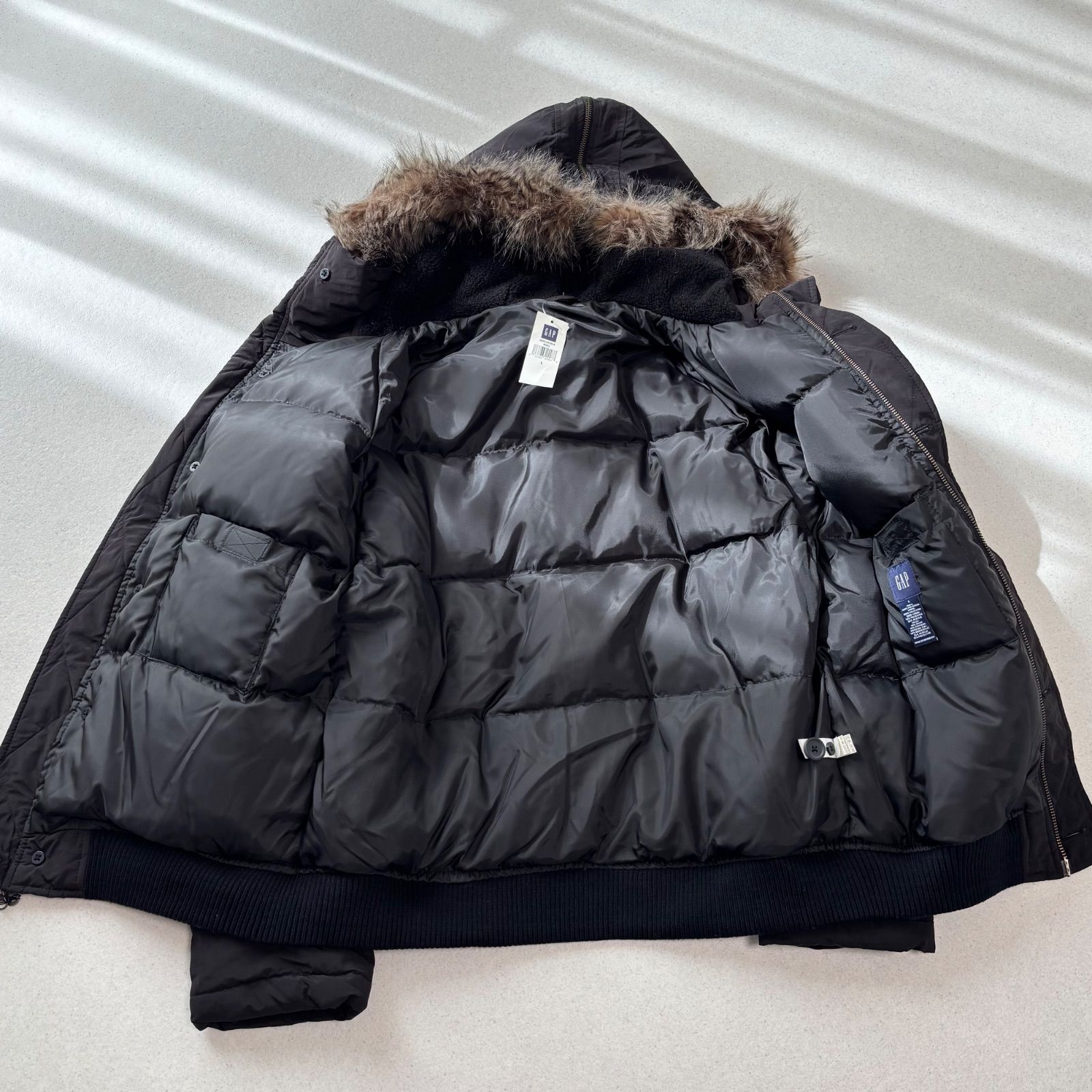 GAP flight jacket type n2b n-2b down jacket black L ダウン