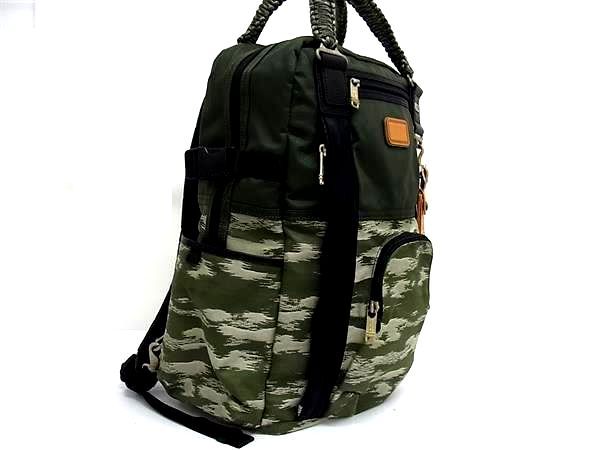 TUMI トゥミ 22380SCH ALPHA BRAVO ルジュヌ ポリエステル 金具ヴィンテージ加工 カモフラ リュックサック FR5027