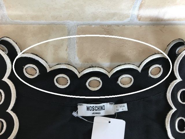 中古】MOSCHINO モスキーノ ノースリーブ ワンピース ひざ丈