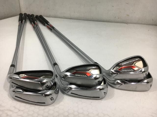 【中古ゴルフクラブ】(6本セット)テーラーメイド AERO BURNER(エアロバーナー) アイアン 2015 (日本仕様) KBS C-Taper90スチール 5〜9.P【14日間返品OK】 返品OK 【中古ゴルフクラブ】(6本セット)テーラーメイド AERO BURNER