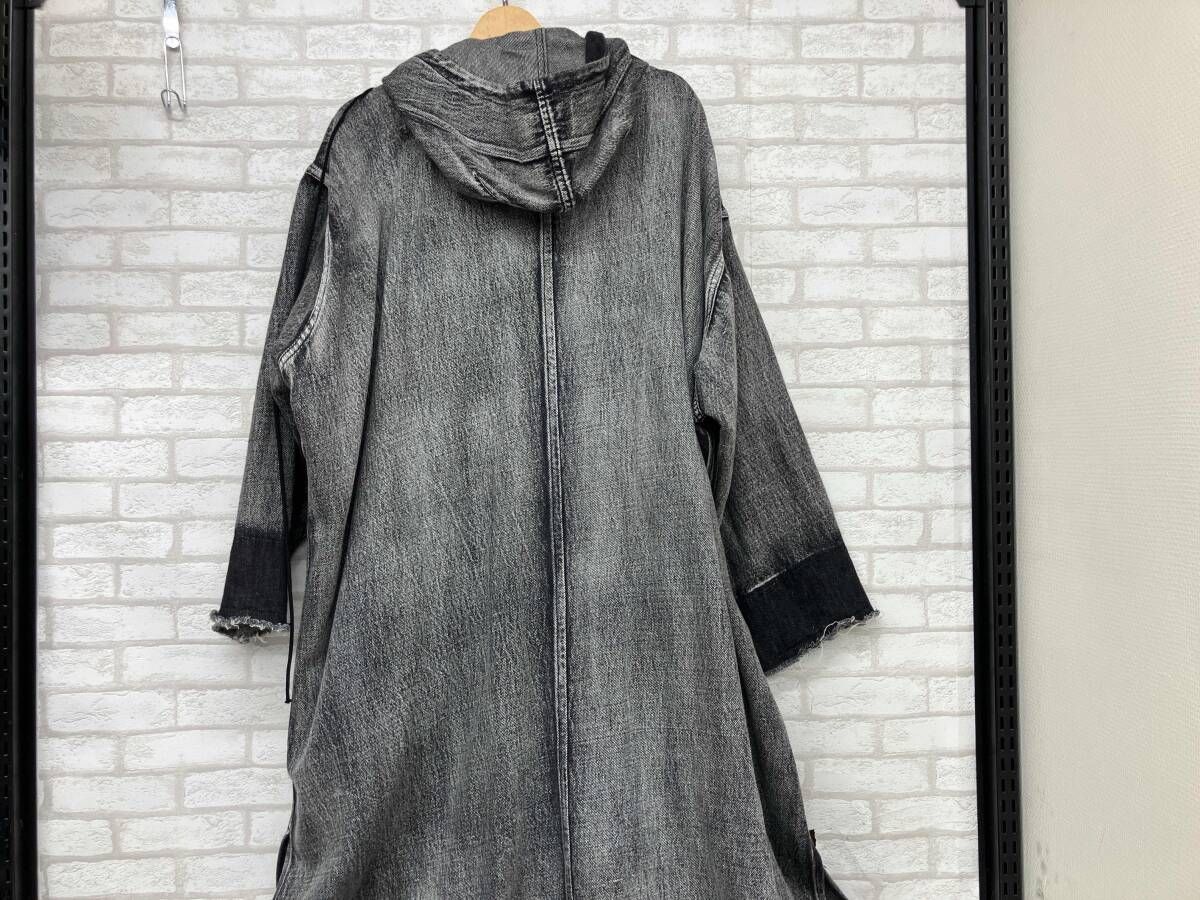 ワイズ デニムフーデットコートドレス y's HOODED COAT DRESS LAYERED MODS COAT – THE SHOP YOHJI YAMAMOTO