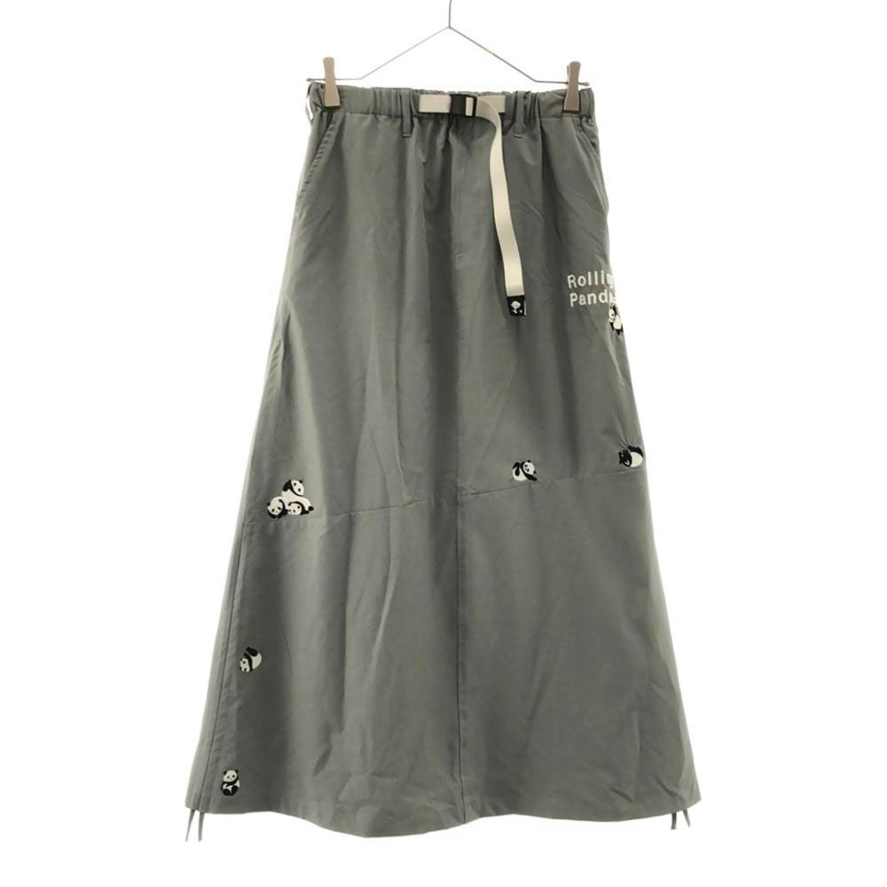 未使用 グラニフ RollingPandas パンダ柄 ロングスカート L ライト  