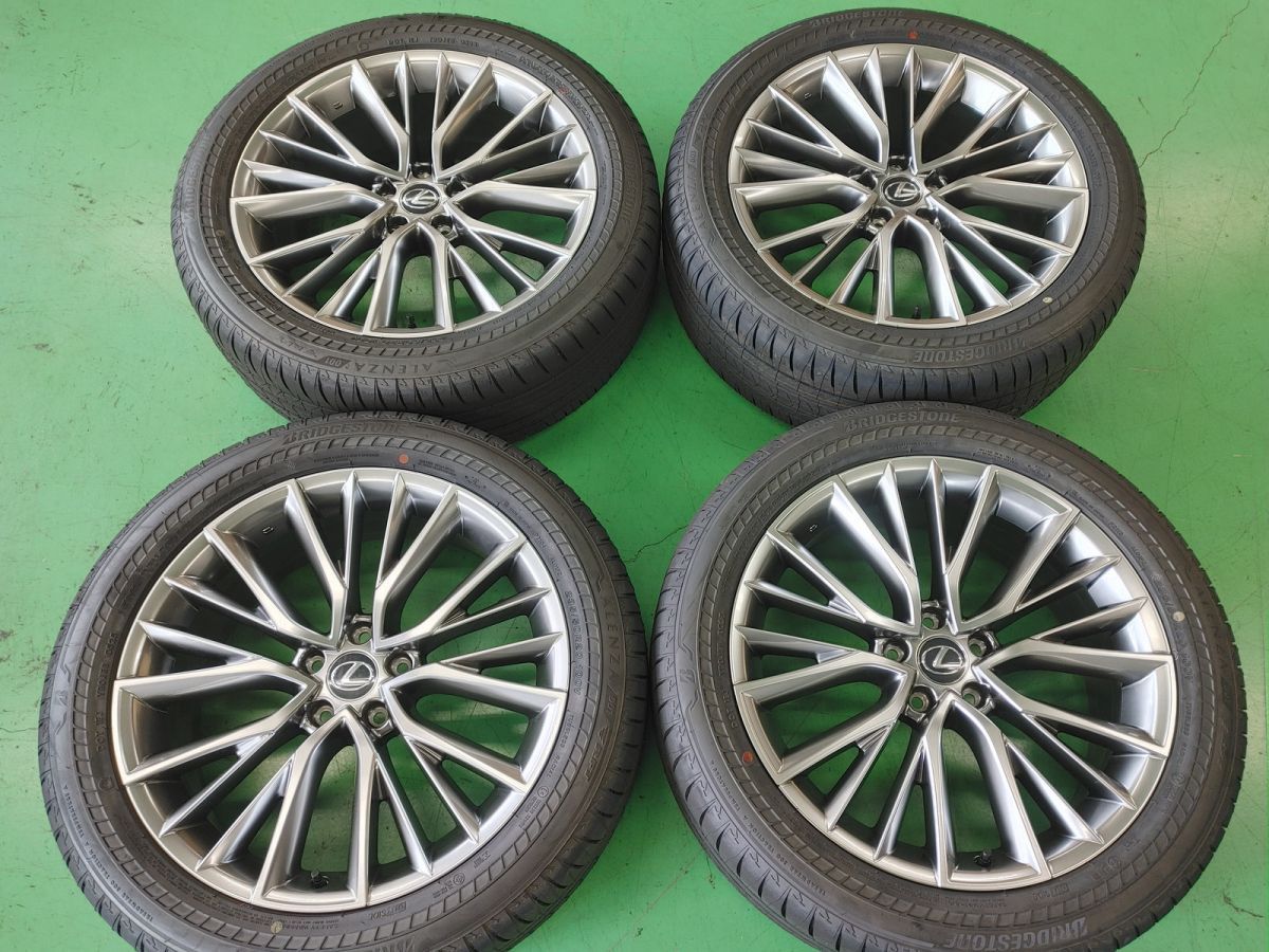 レクサス 20 NX バージョンL 20インチ 純正アルミホイール付ランフラットタイヤ 4本SET 235 50R20 製 7.5J 35 5H 114.3 新車外し品