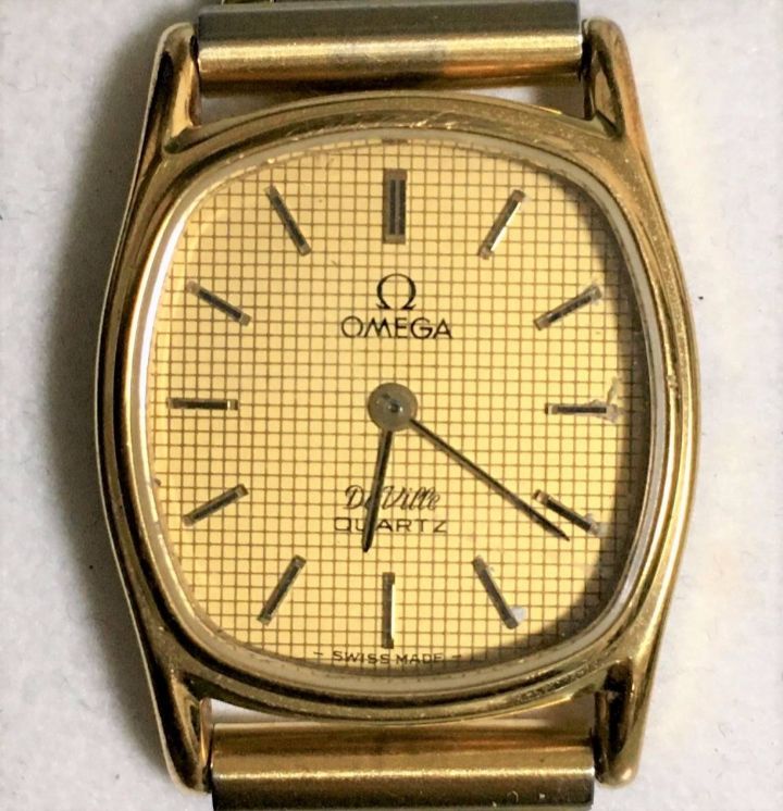 ☆OMEGA Ω/デビル☆Qz☆プッシュ式☆レディース腕時計☆不動品☆スイス