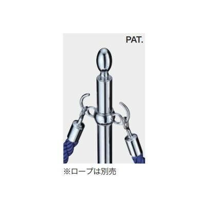 シロクマ フロアパーティションポール クローム 鏡面 FPP-1008