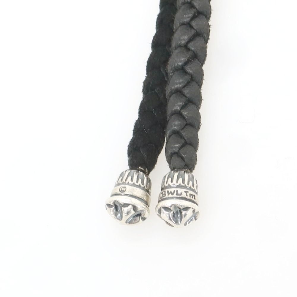 ビルウォールレザー BILL WALL LEATHER シルバー キーホルダー キーリング シルバーxブラック メンズ