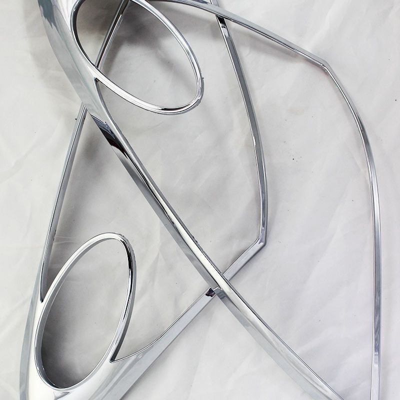 トヨタ WISH 2003-2008年式対応 ヘッドライトカバー メッキ仕上げ ABS製 左右セット FFCRYSTALESIA_COM