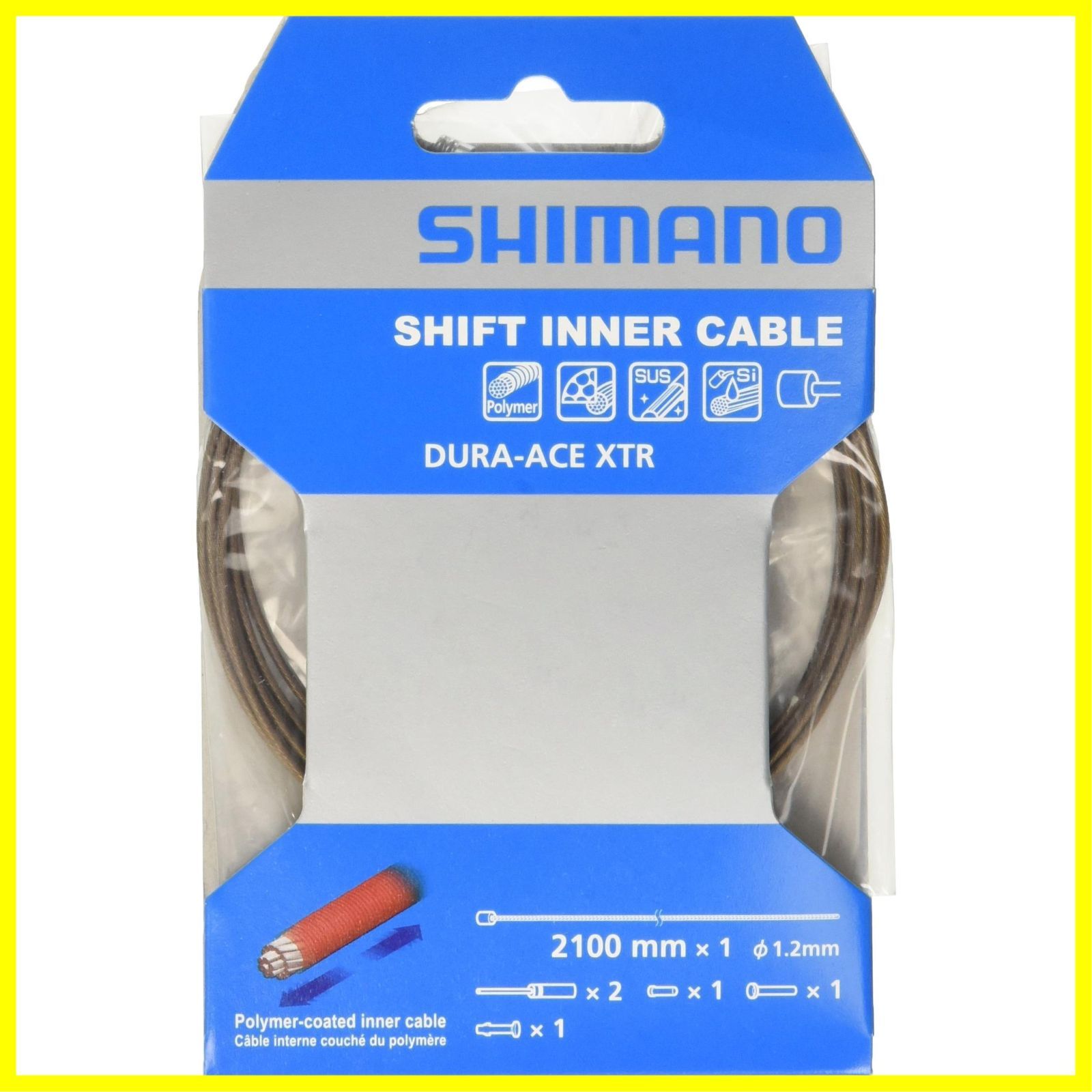 【数量限定】インナーケーブル ポリマーコーティング シマノ