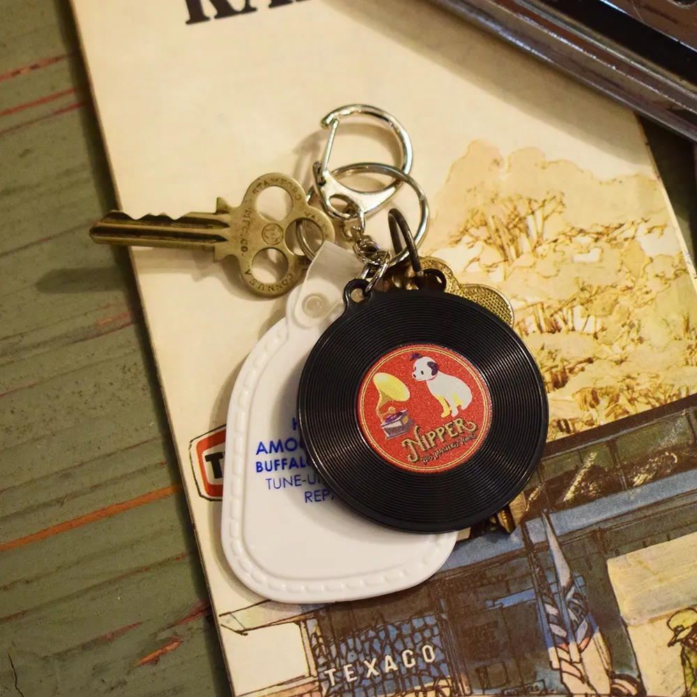 希少 ビンテージ キーホルダー 5個 企業モノ 広告 ビクター犬 ニッパー