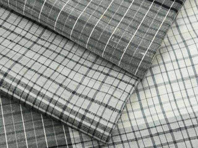 平和屋着物○上質な紬 格子文 正絹 逸品 CAAS9373th - メルカリ