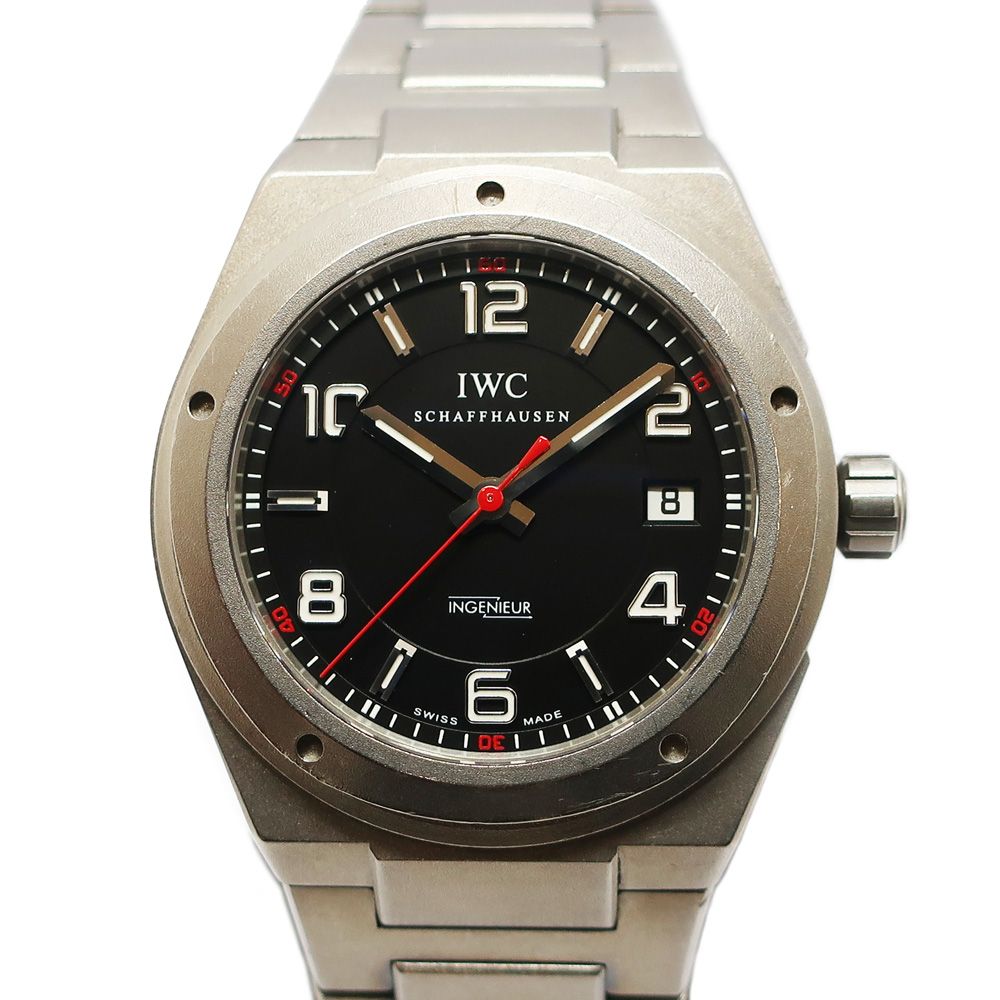 【天白】IWC インヂュニア AMG IW322702 ブラック チタン 腕時計 メンズ 自動巻 インター