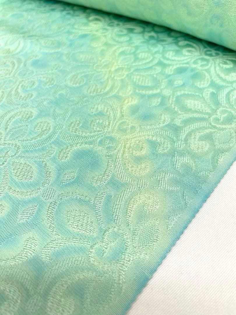 無地小紋 紋意匠 寿光織 峯仙 ぼかし 正絹 反物 - メルカリ