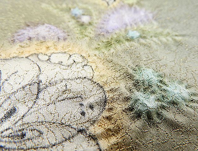 色留袖 未着用超美品 正絹 久保田一竹 一竹辻が花 一竹工房 辻が花絞り