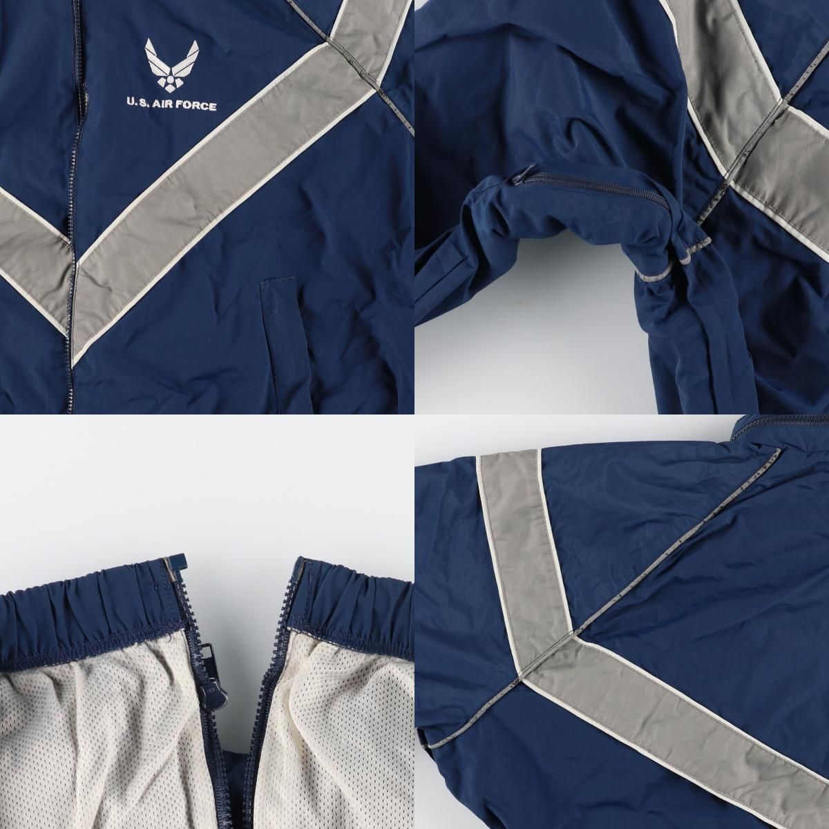古着 00年代 米軍実品 U.S.AIR FORCE PTU トレーニングジャケット 