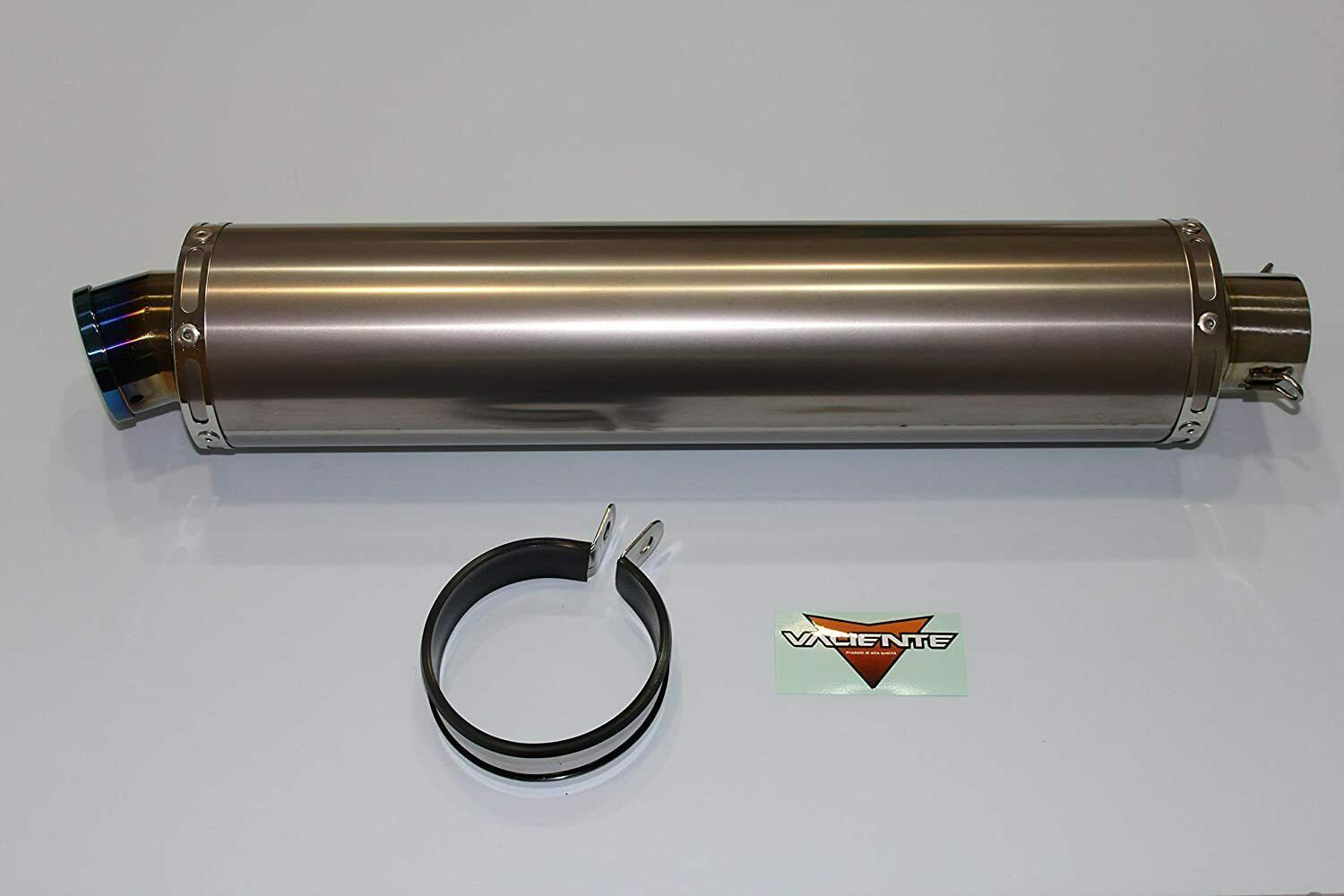 汎用サイレンサー 90Φ×300mm 差込径 50.8Φ用 バイクマフラー チタン