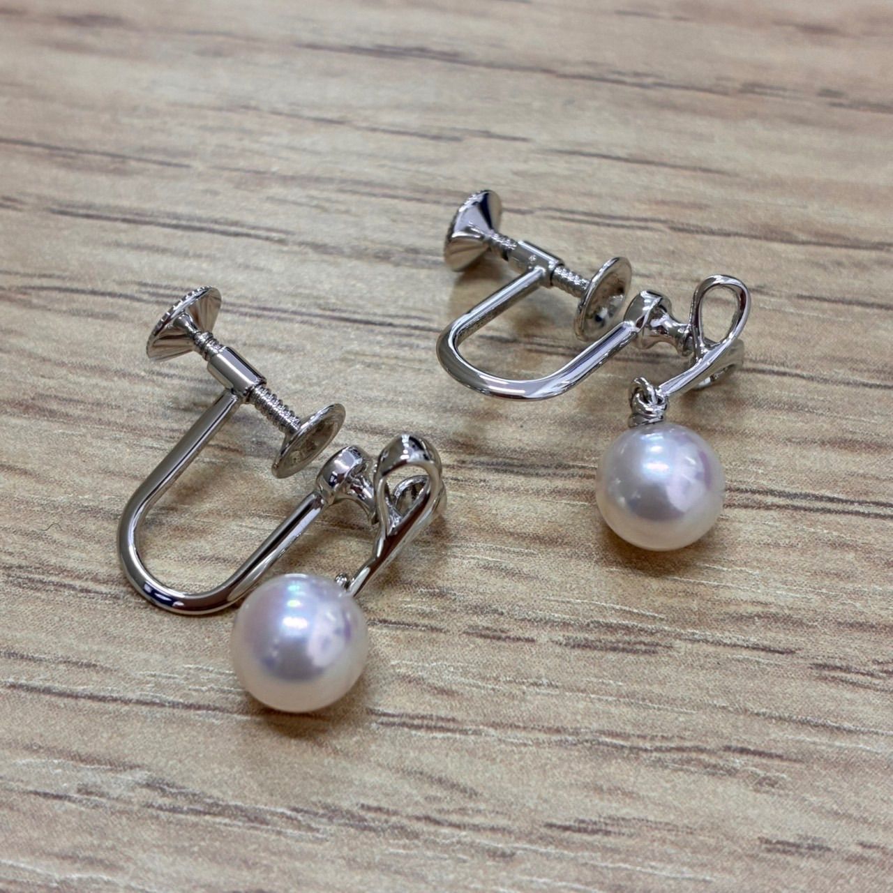 5粒 ファッション MIKIMOTO ミキモト パール イヤリング 5粒 ファッション MIKIMOTO ミキモト パール イヤリング