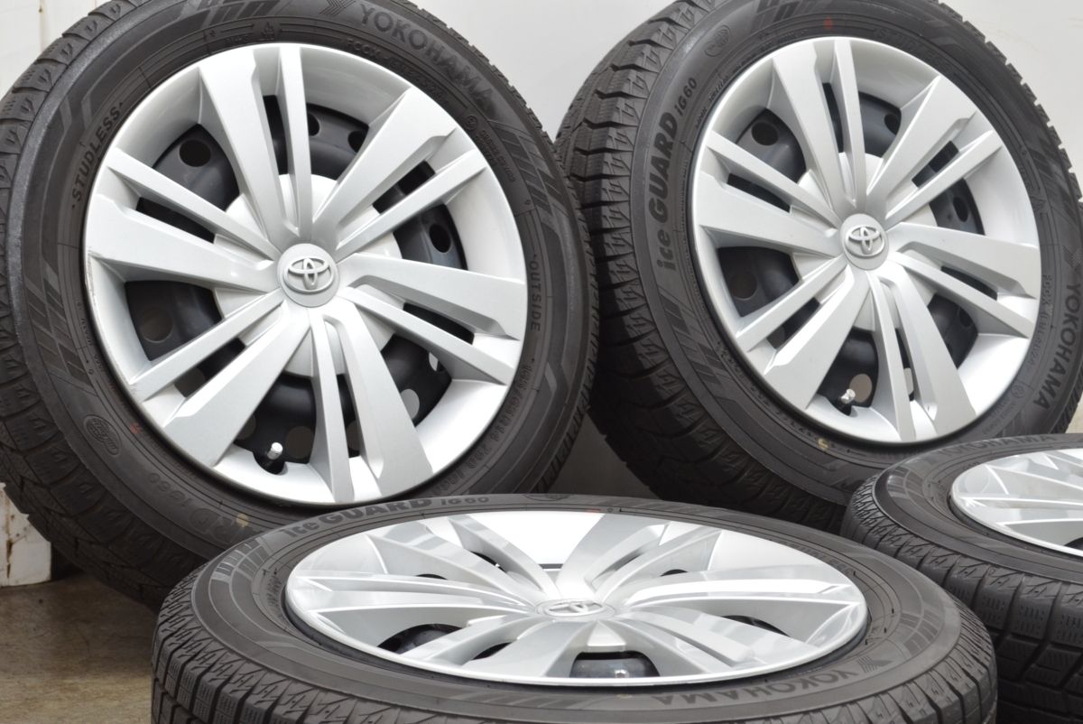大 トヨタ ルーミー 純正 14in 5J 35 PCD100 ヨコハマ アイスガード iG60 165 65R14 パッソ タンク ヴィッツ 流用
