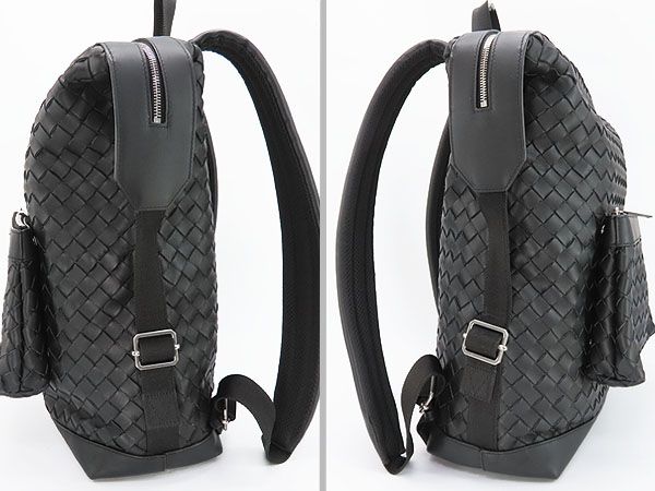 ボッテガヴェネタ イントレチャート カーフレザー バックパック リュックサック レア美品】ボッテガ ヴェネタ BOTTEGA VENETA イントレチャート