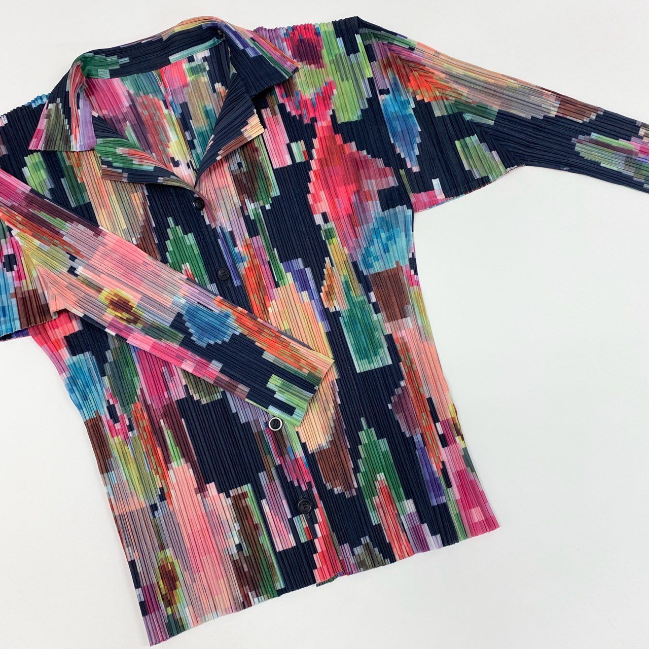PLEATS PLEASE プリーツプリーズ スカート モザイク マルチカラー 43c3 《美品》 PLEATS PLEASE プリーツプリーズ モザイク