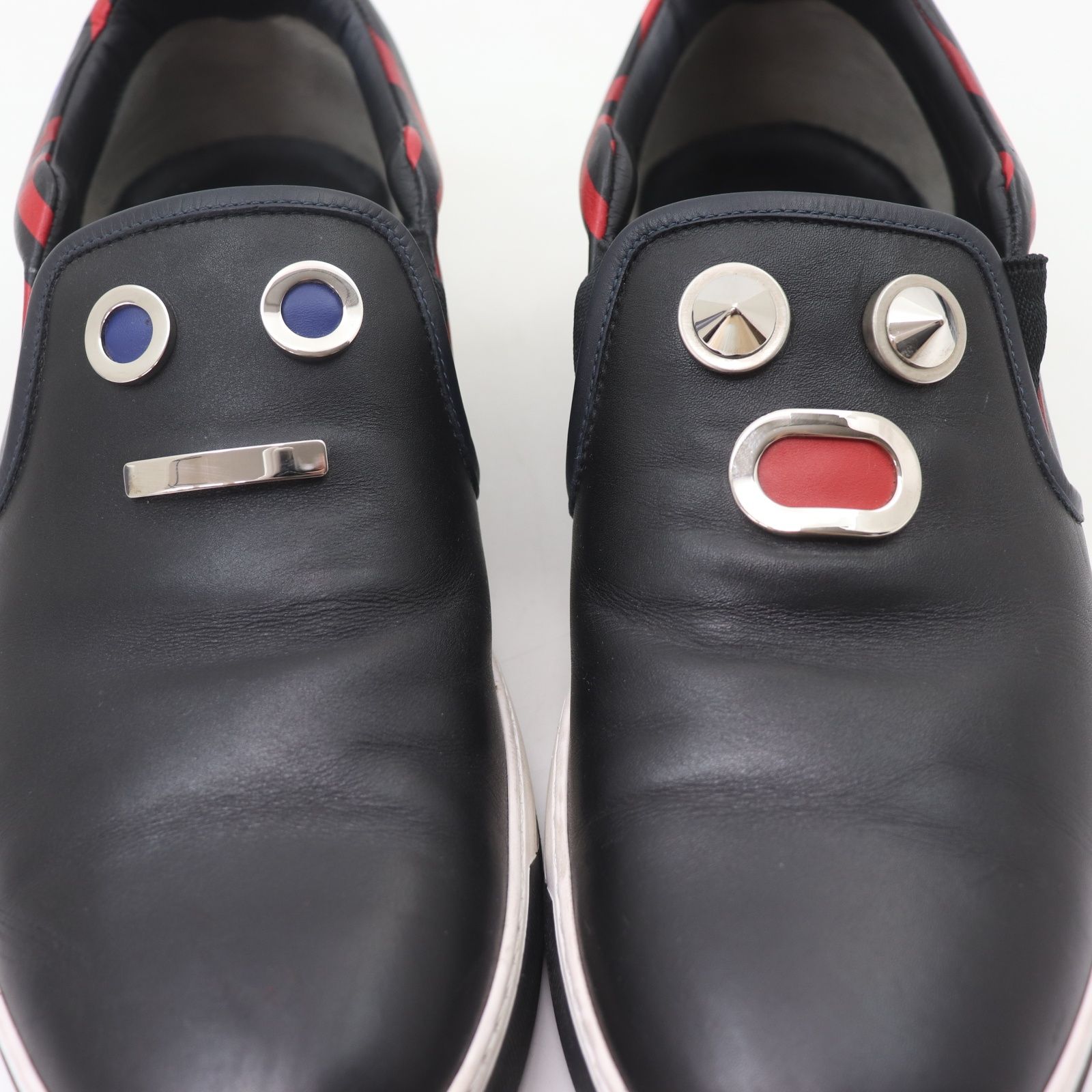 IT0WFNS2FPFW FENDI フェンディ ロボットフェイス スリッポン ブラック 