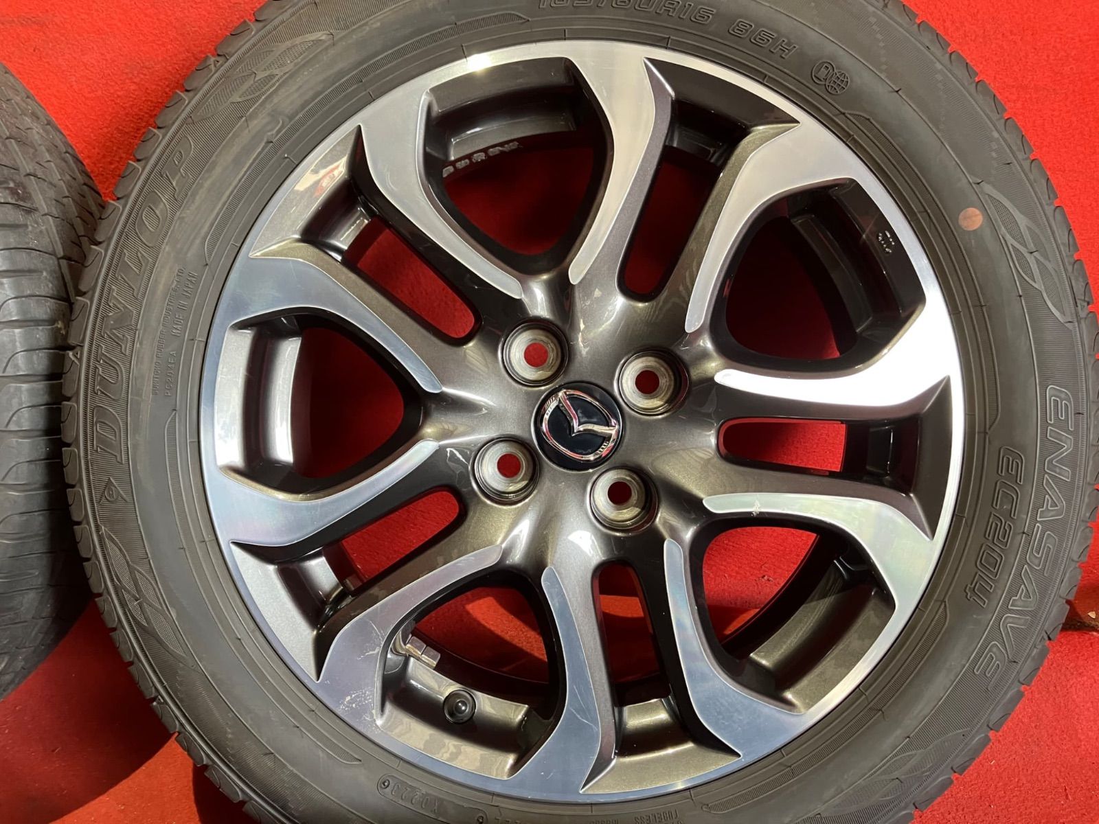 【マツダ】デミオ 純正 タイヤ ホイール セット185/60R16 16インチ マツダ】デミオ 純正 タイヤ ホイール セット185/60R16 16インチ