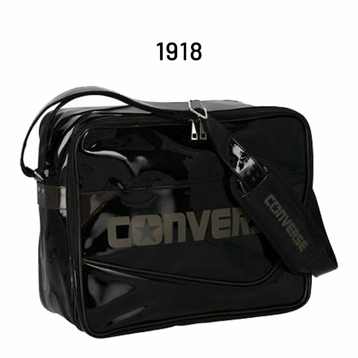 CONVERSE エナメルショルダーバック ほぼ未使用 CONVERSE コンバース エナメル ショルダー M メンズ/レディース