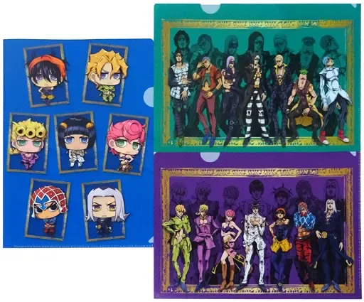 【未開封新品】ジョジョ5部 黄金の風 ＊暗殺チーム クリアファイル 6枚セット 未開封新品】ジョジョ5部 黄金の風 ＊暗殺チーム クリアファイル 6枚
