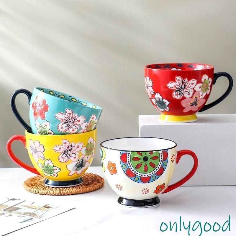 マグカップ 北欧 おしゃれ コーヒーカップ 大きい 陶器 ハンドメイド  