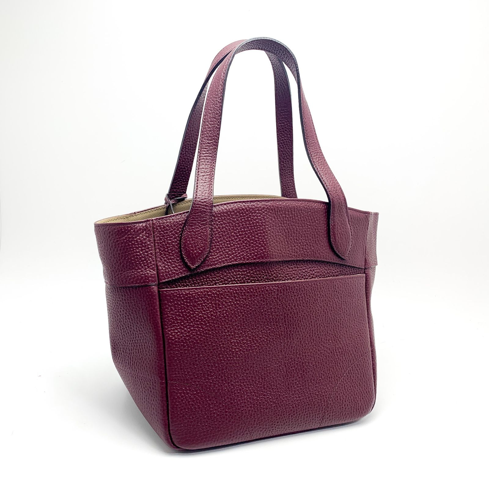 A.D.M.J エーディーエムジェイ 牛革 ベラトートバック ボルドー  