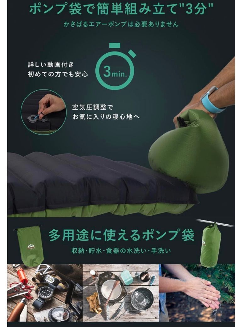 Gear Doctors Apollo air エアマット　新品未使用　送料込み Gear Doctors Apollo Air エアーマット本体未使用
