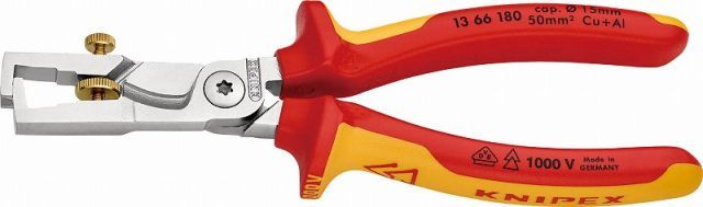 クニペックス KNIPEX 絶縁カッティングストリッパー1366-180
