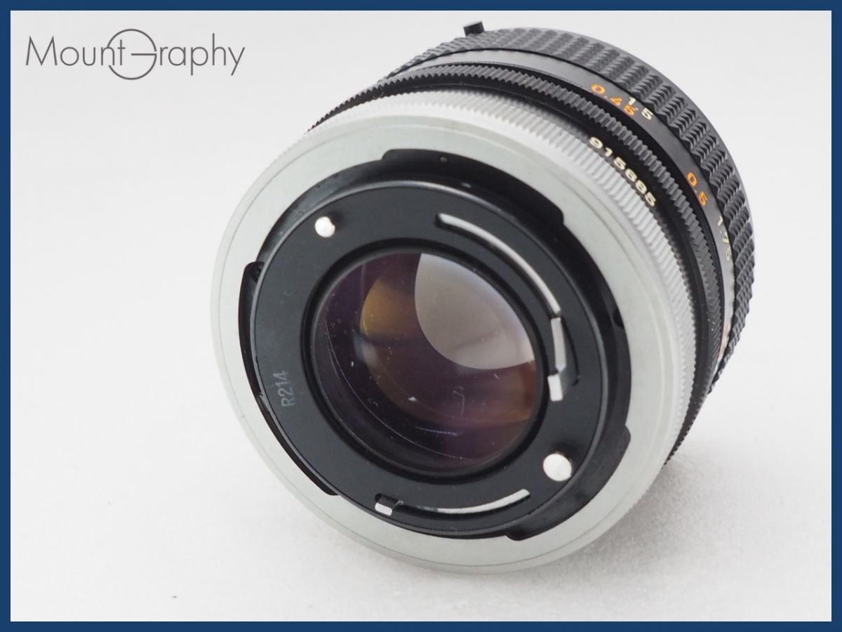 CANON ストア キヤノン FD 50mm F1.4 S.S.C. 同梱可 #i10591 Canon FD