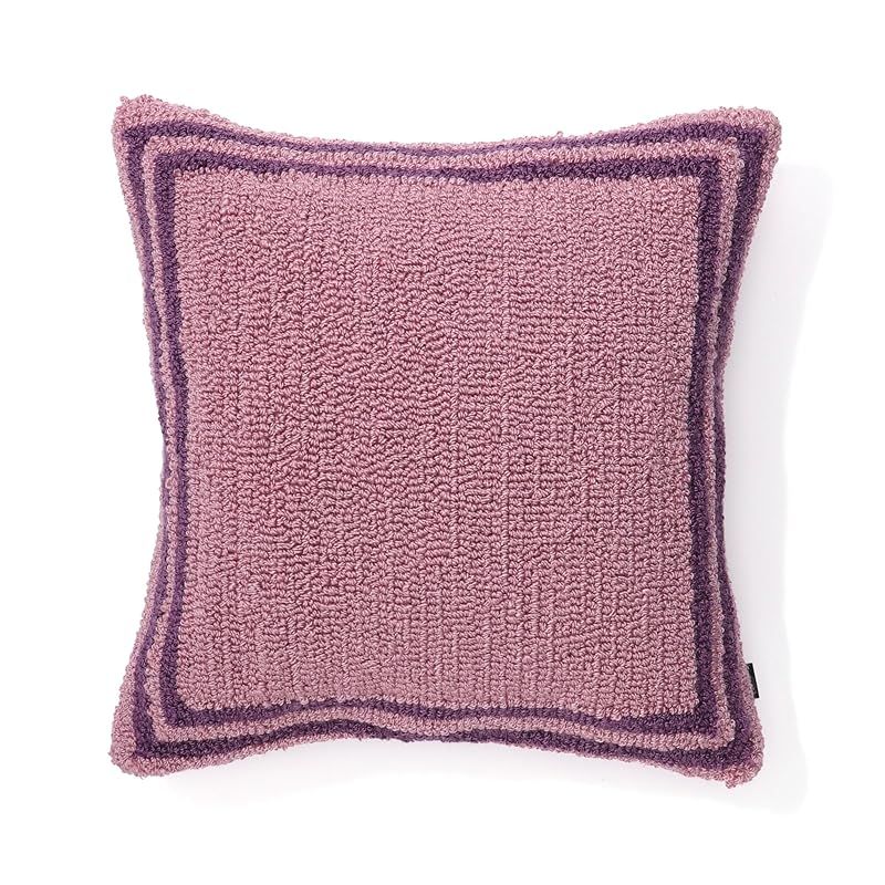 Francfranc フランフラン スクエアライン クッションカバー 45×45cm パープル (104) 1