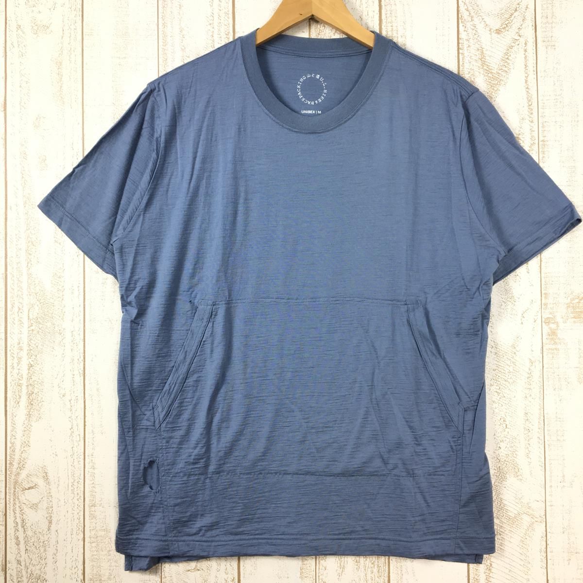 UNISEX M 山と道 100% メリノ ライト カンガルー ポケット Tシャツ 100 