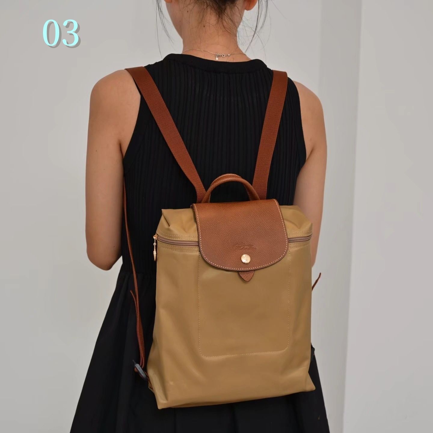 美品✨ロンシャン Longchamp ミニリュック バックパック ブラウン 美品✨ロンシャン Longchamp ミニリュック バックパック ブラウン
