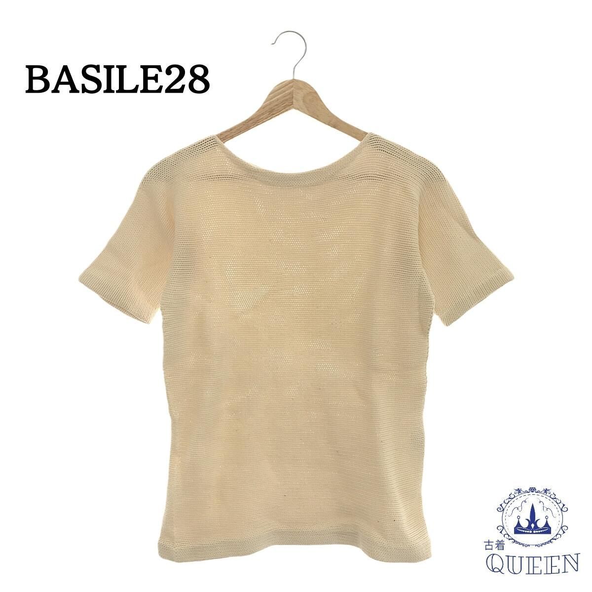 ☆美品☆ BASILE28 バジーレベントット トップス ニット シンプル 半袖 